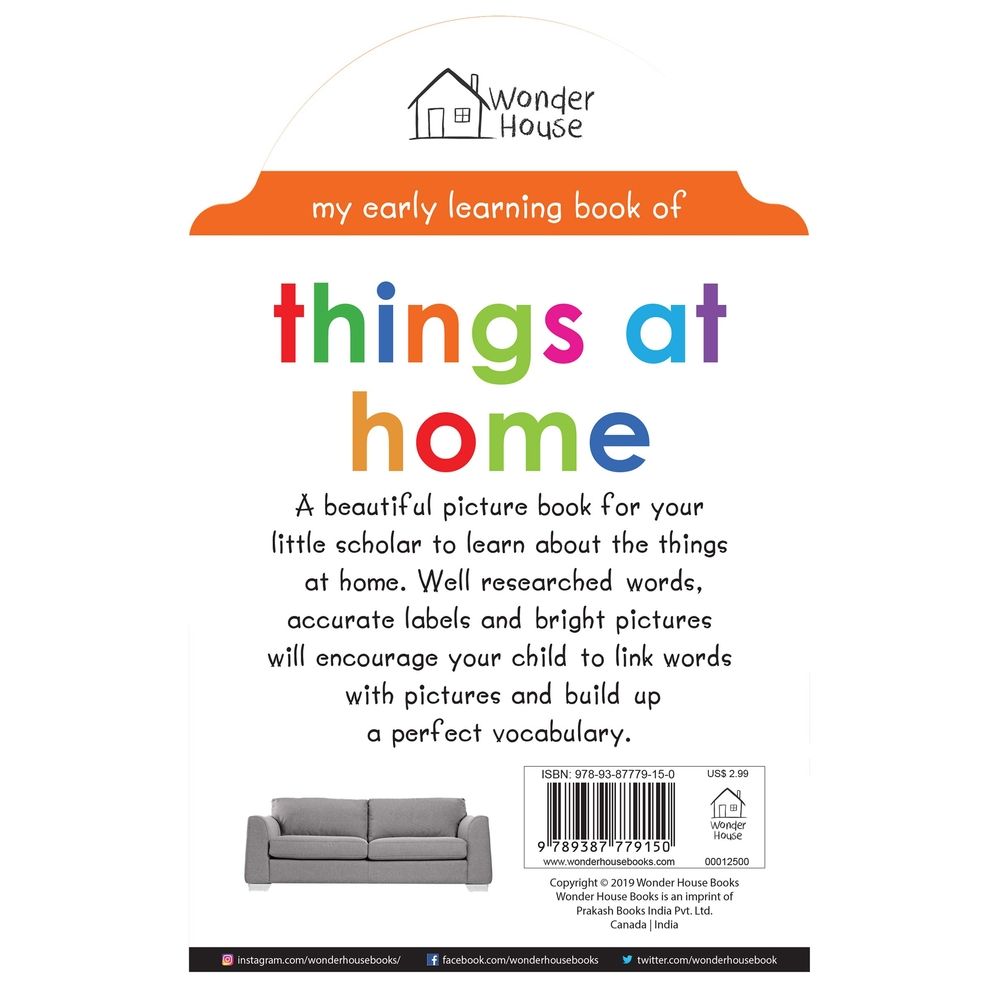 My Early Learning Book Of Things At Home: Attractive Shape Board Books For Kids