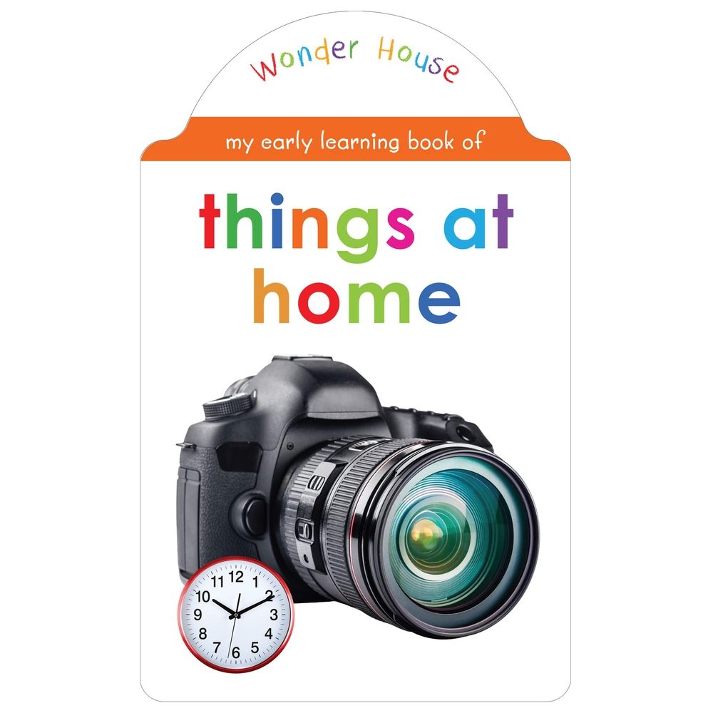  كتاب my early learning book of things at home: attractive shape board books for kids