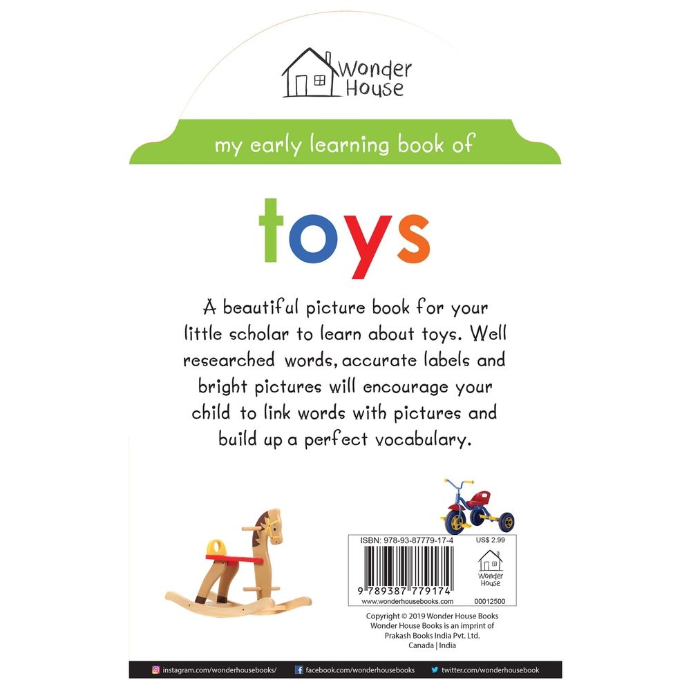  كتاب my early learning book of toys: attractive shape board books for kids