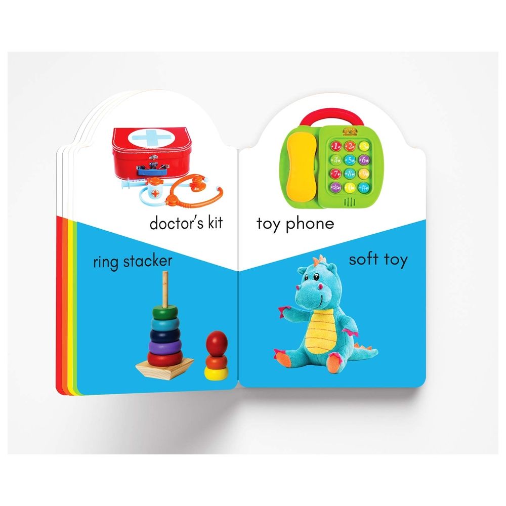  كتاب my early learning book of toys: attractive shape board books for kids