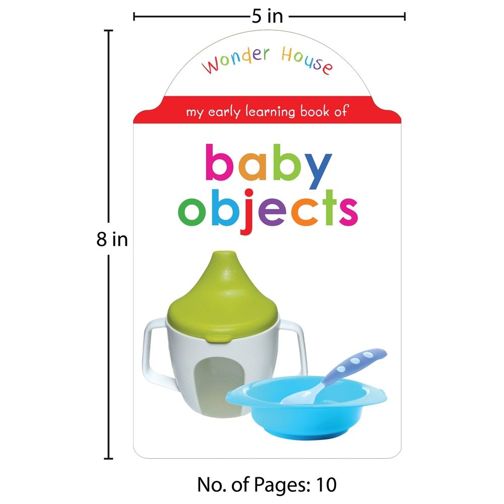  كتاب my early learning book of baby objects: attractive shape board books for kids