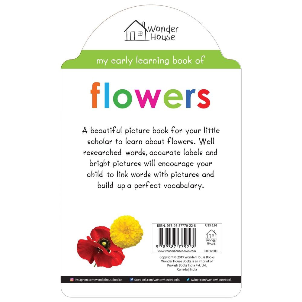 My Early Learning Book Of Flowers: Attractive Shape Board Books For Kids