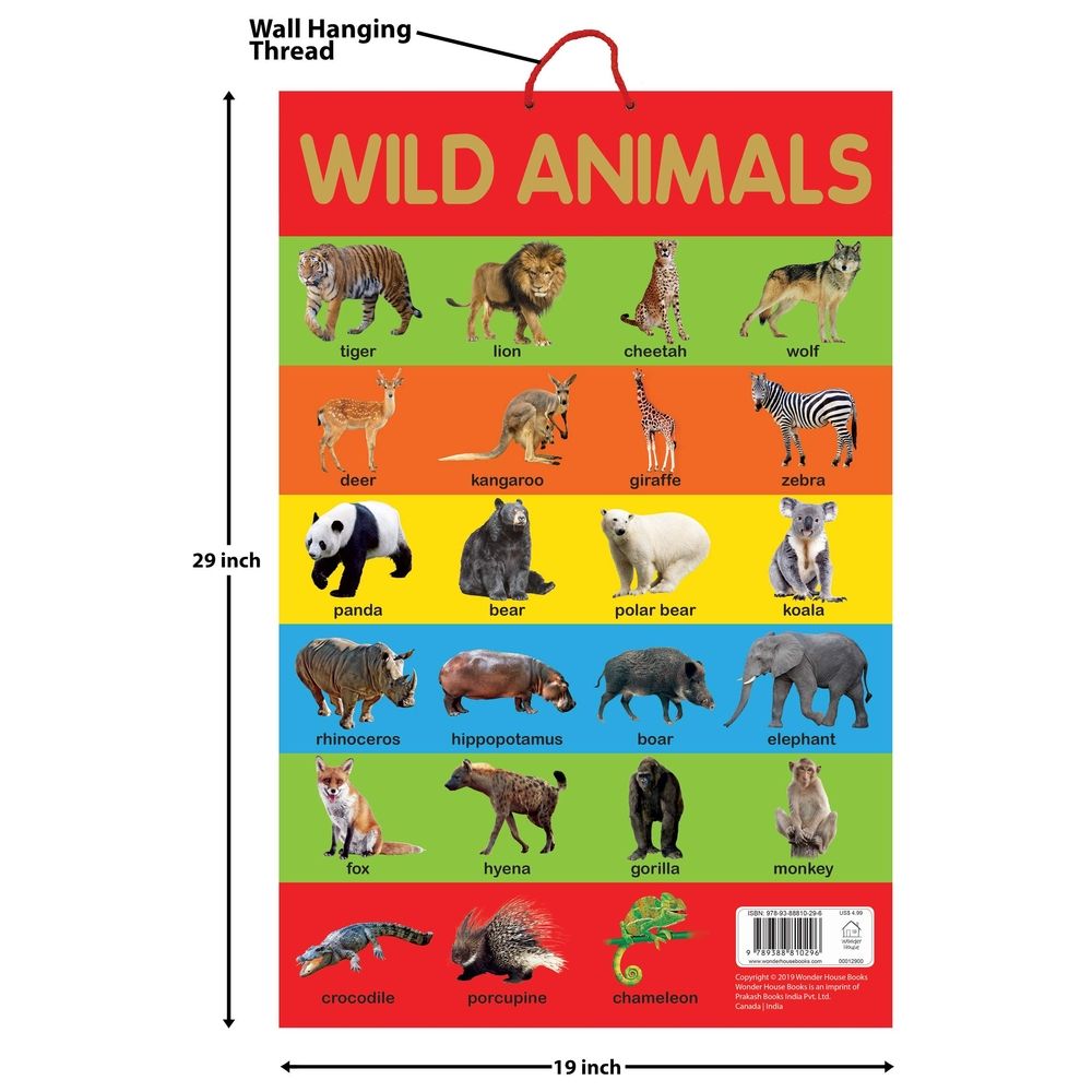 Wild Animals - Early Learning Educational Posters