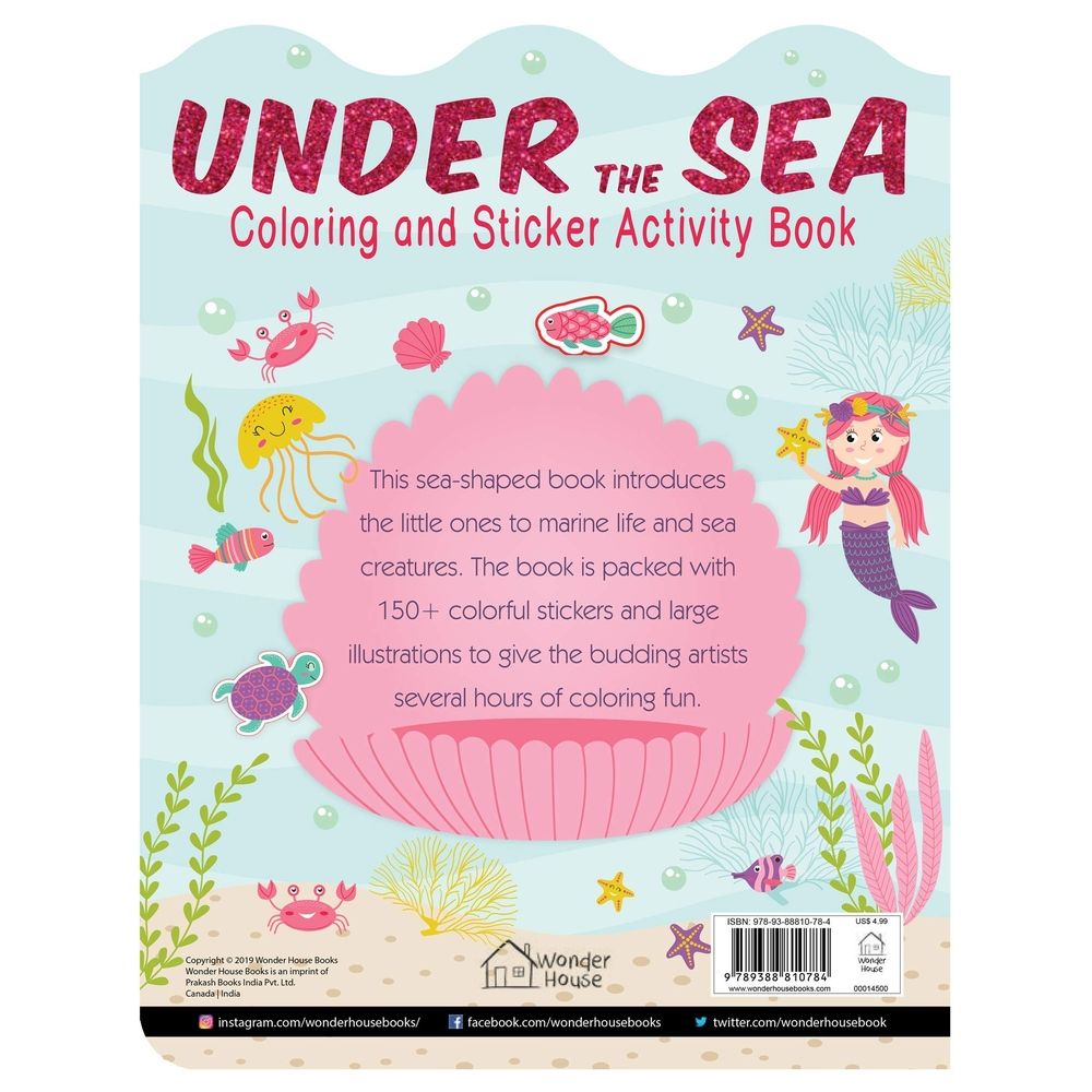 Under The Sea - Coloring And Sticker Activity Book