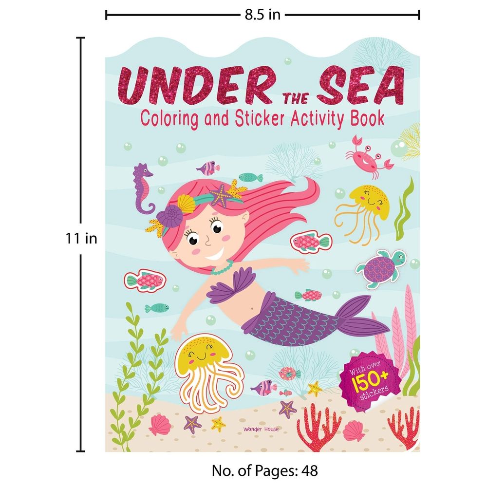 Under The Sea - Coloring And Sticker Activity Book