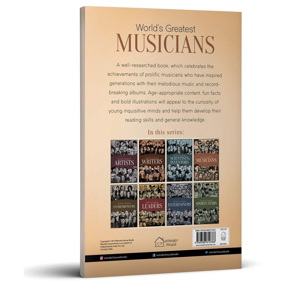  كتاب world's greatest musicians : biographies of inspirational personalities for kids