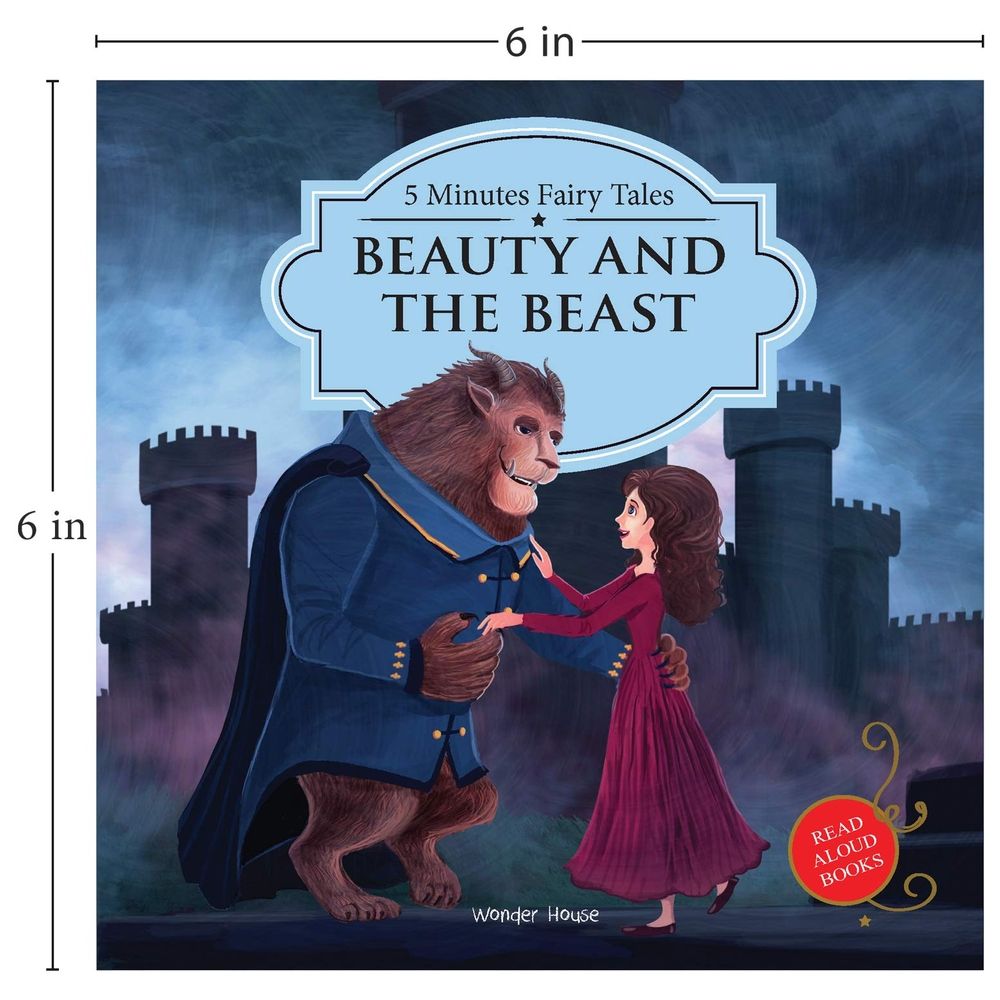  كتاب 5 minutes fairy tales: beauty and the beast