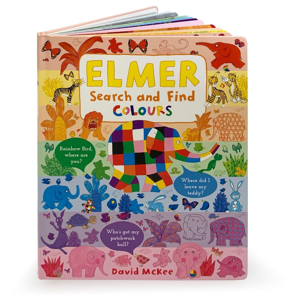 Elmer Search And Find Colours