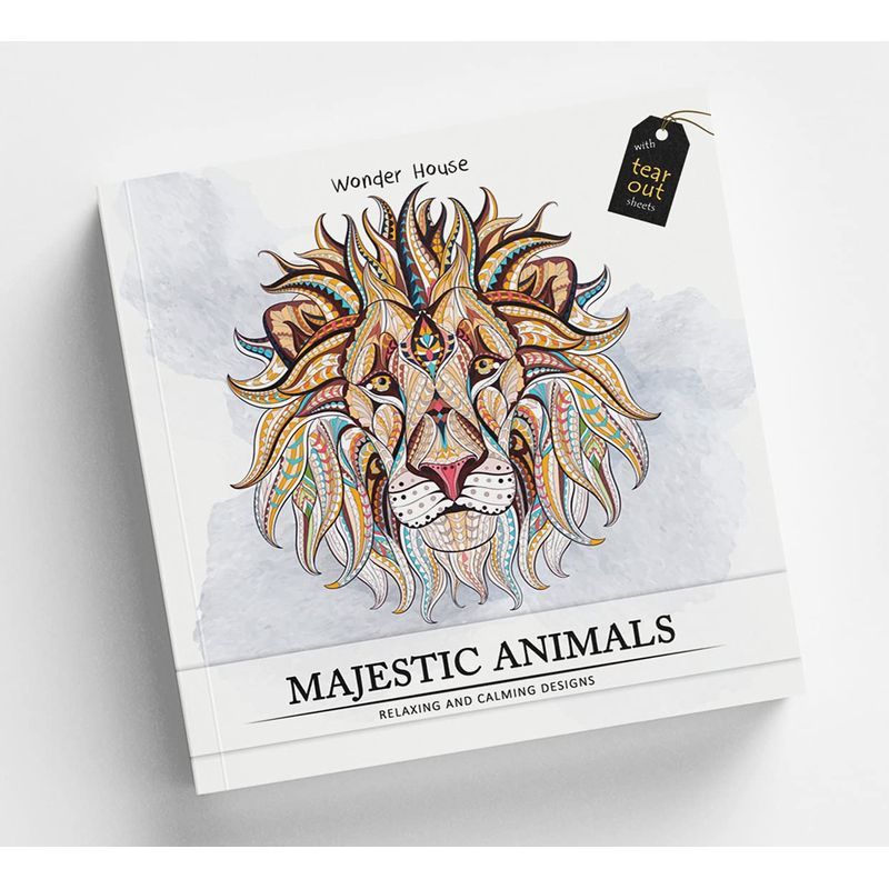 Majestic Animals: Colouring Book