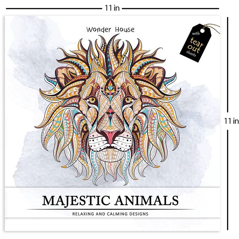 Majestic Animals: Colouring Book