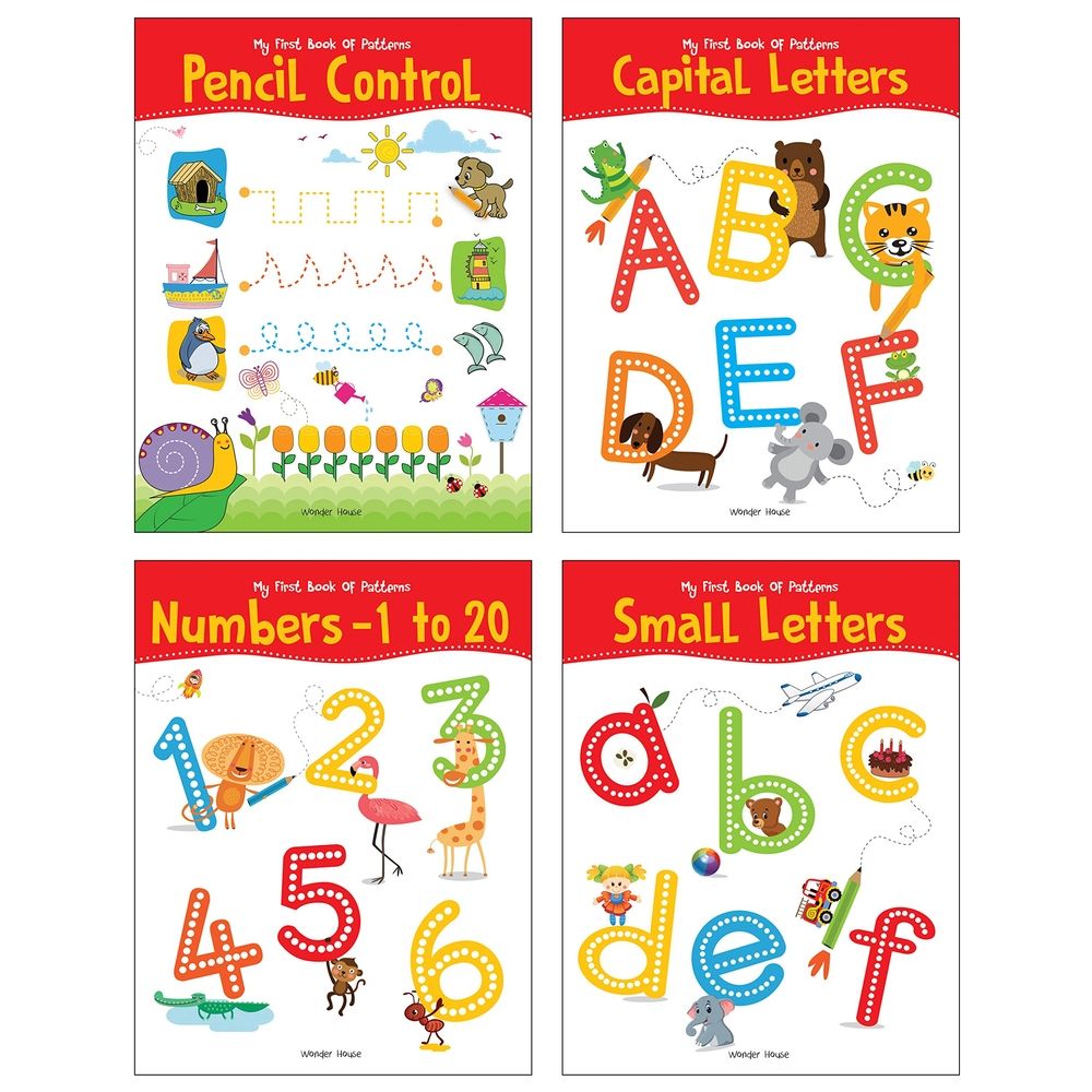  كتاب my first super boxset of pencil control and patterns: pack of 4