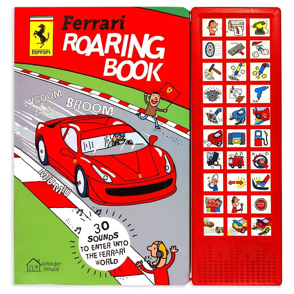  كتاب ferrari roaring book: illustrated sound board book