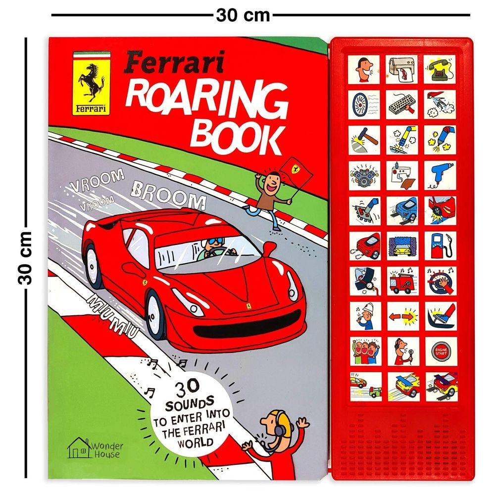  كتاب ferrari roaring book: illustrated sound board book