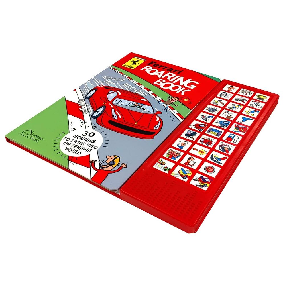  كتاب ferrari roaring book: illustrated sound board book