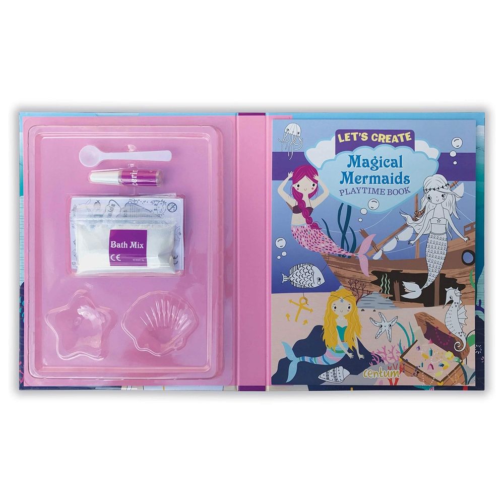 كتاب الأنشطة Let's Create Magical Mermaids - Bath Fun Kit and Playtime Book