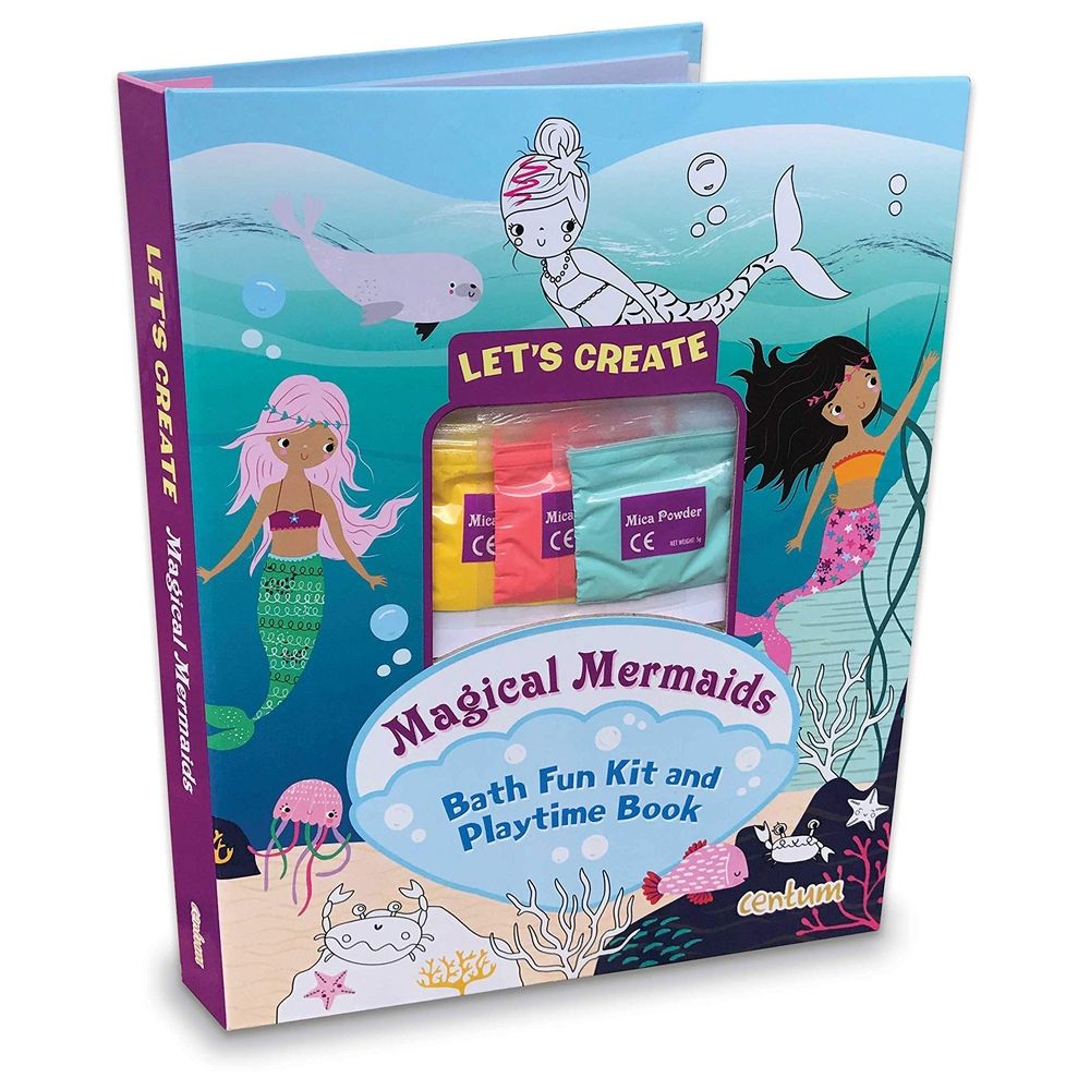 كتاب الأنشطة Let's Create Magical Mermaids - Bath Fun Kit and Playtime Book