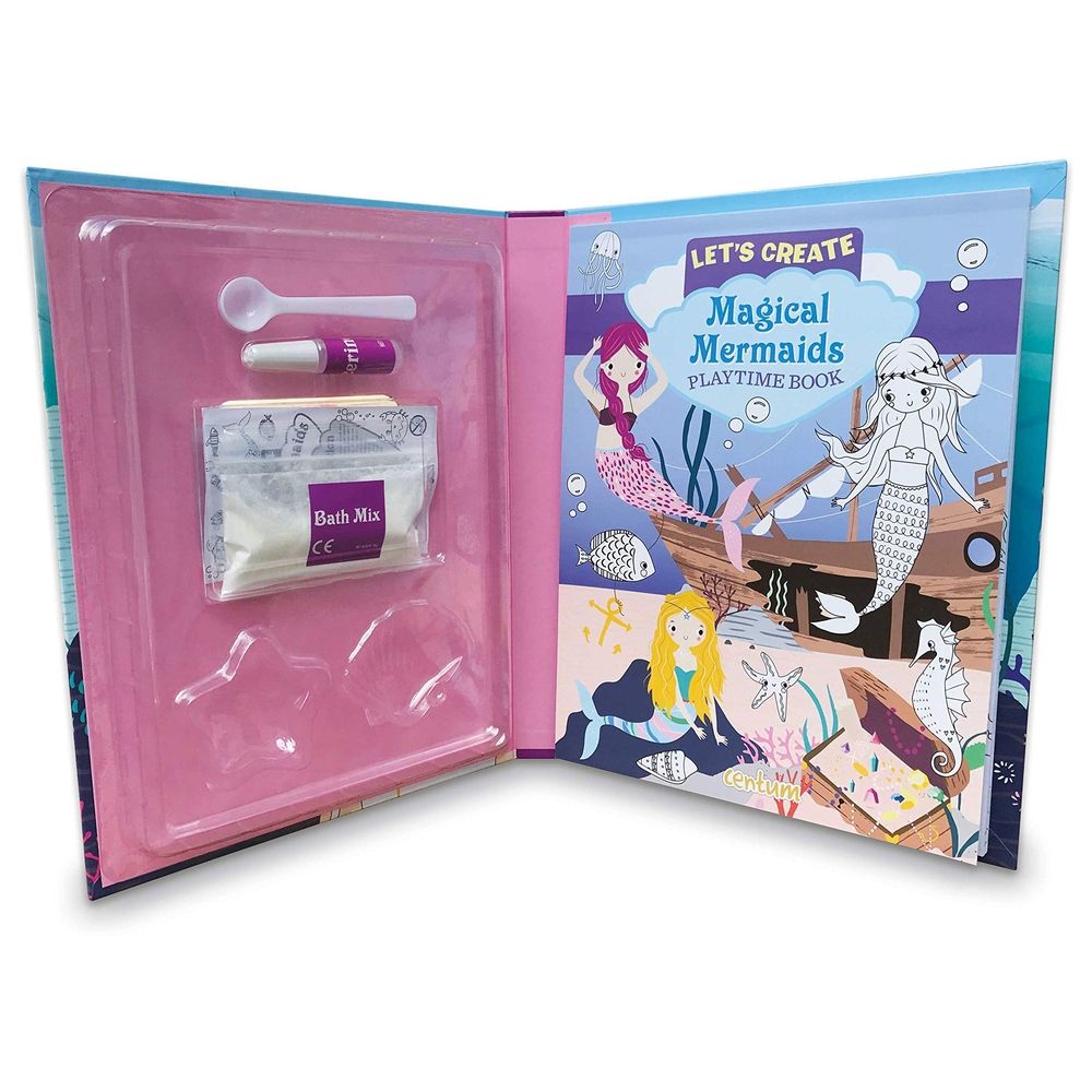 كتاب الأنشطة Let's Create Magical Mermaids - Bath Fun Kit and Playtime Book