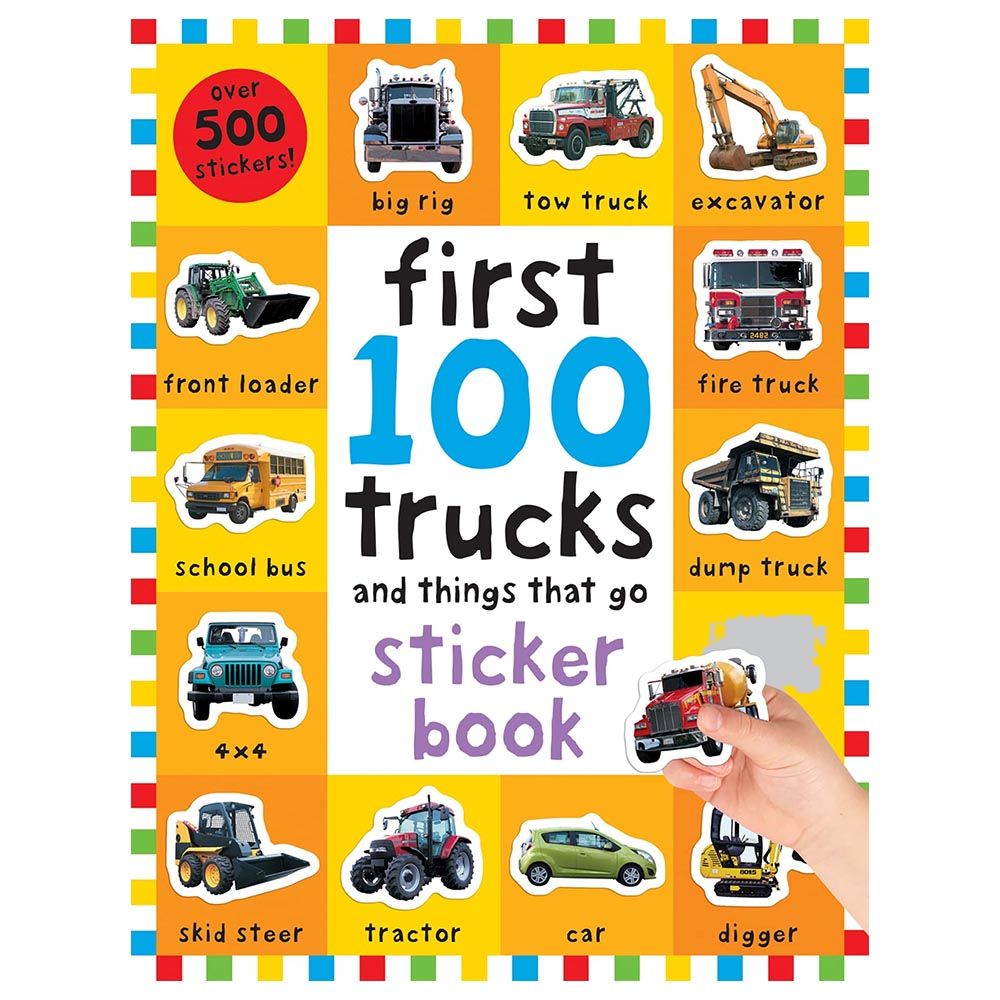 كتاب أنشطة الملصقات First 100 Trucks and things that go