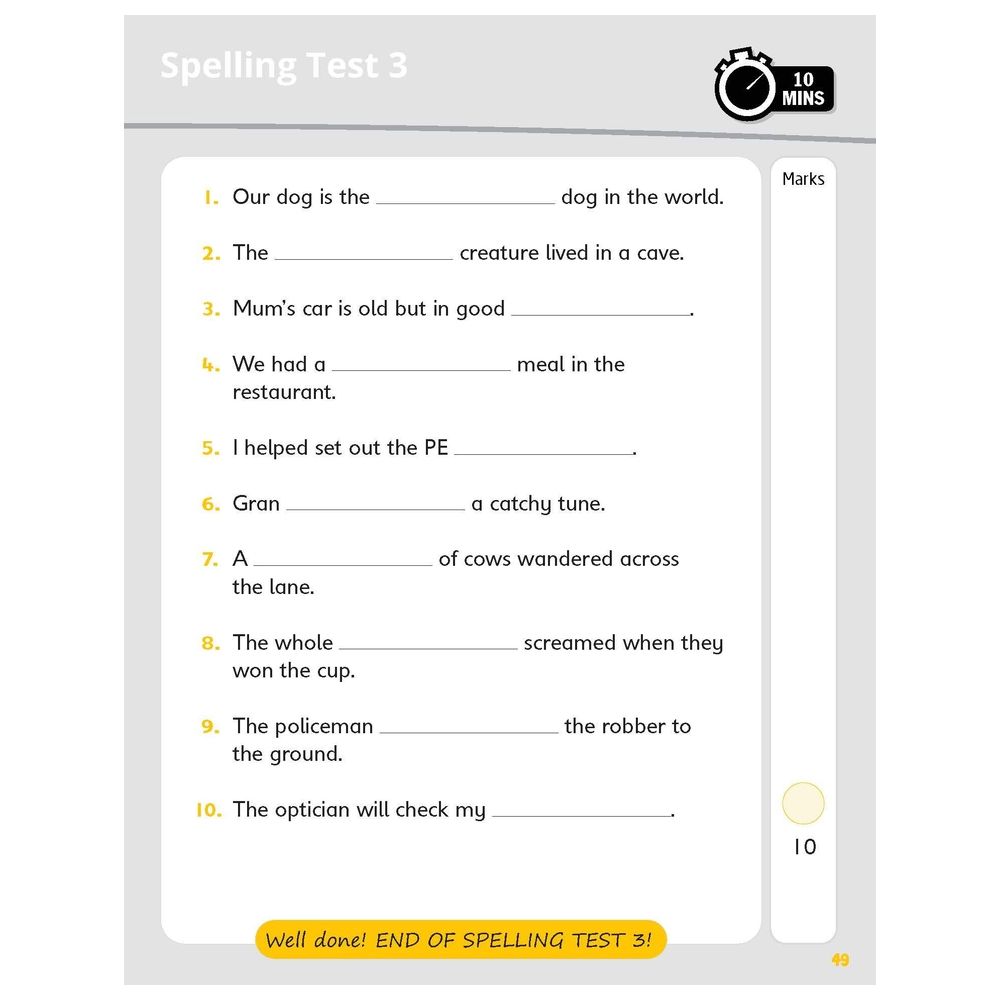 كتاب Spelling - Year 2