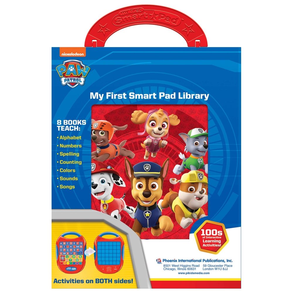  كتاب nickelodeon paw patrol: my first smart pad library: 8-book set and interactive activity pad