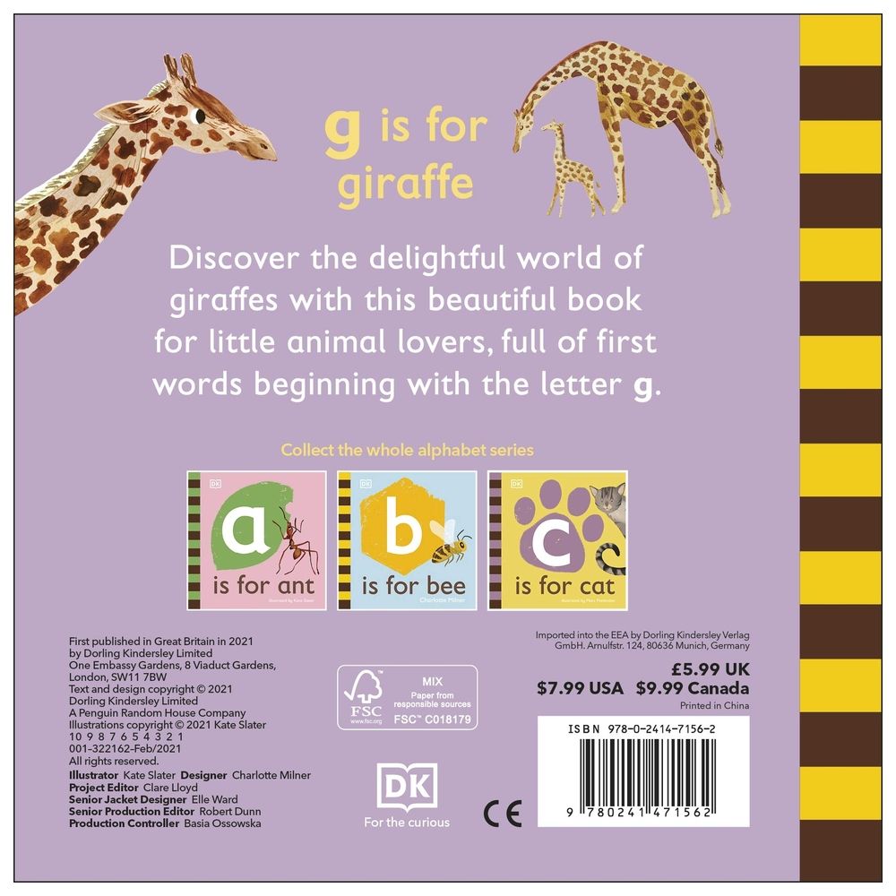  كتاب g is for giraffe