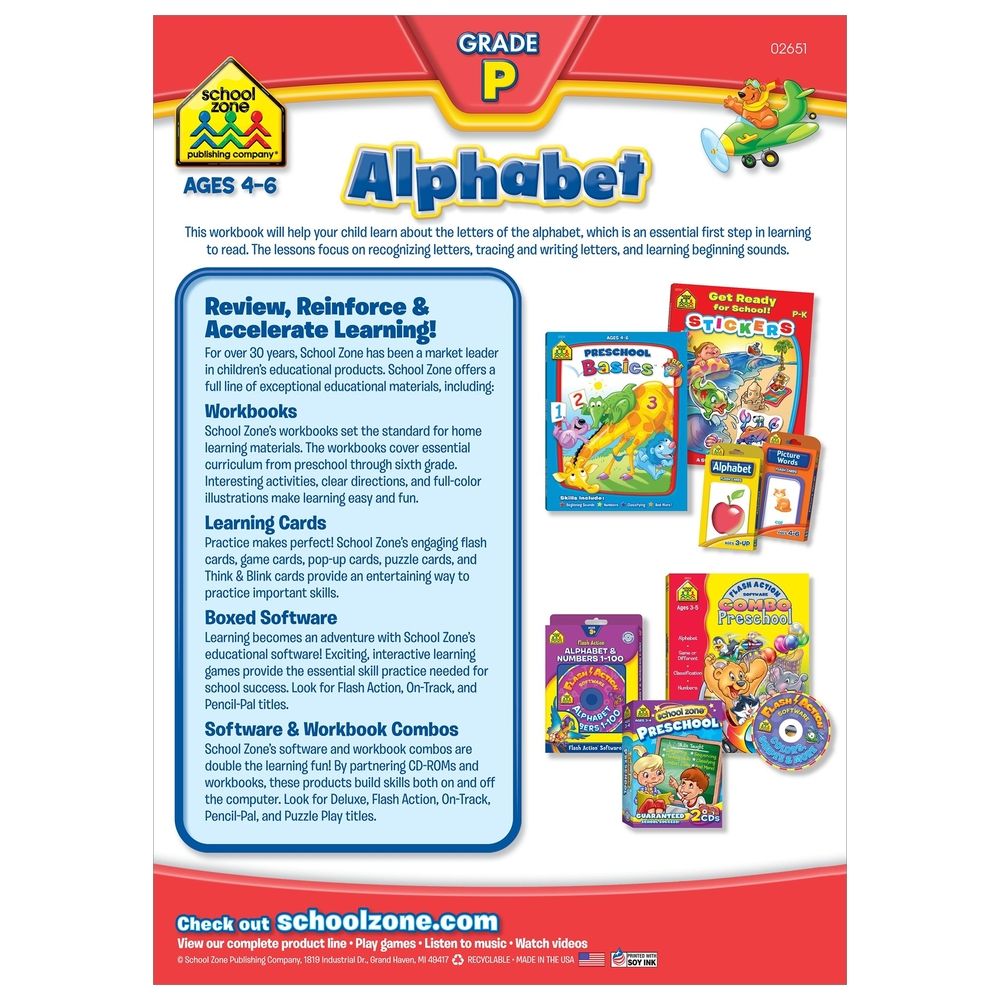 كتاب تمارين Alphabet Super Deluxe Workbook