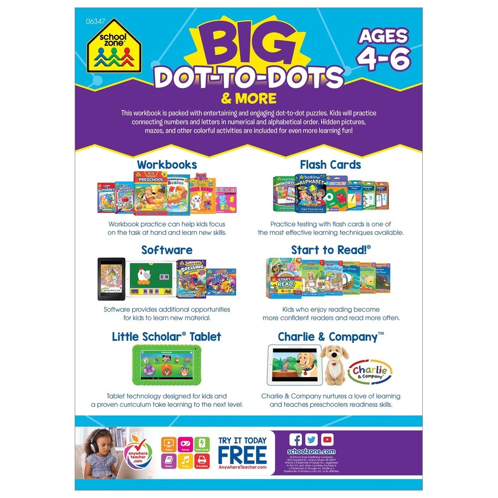 كتاب تمارين Big Dot-To-Dots & More