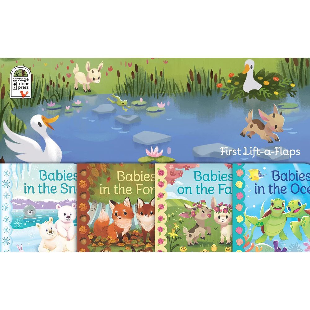  كتاب animal babies - set of 4 books