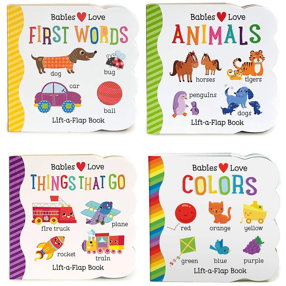  كتاب babies love learning - set of 4 books