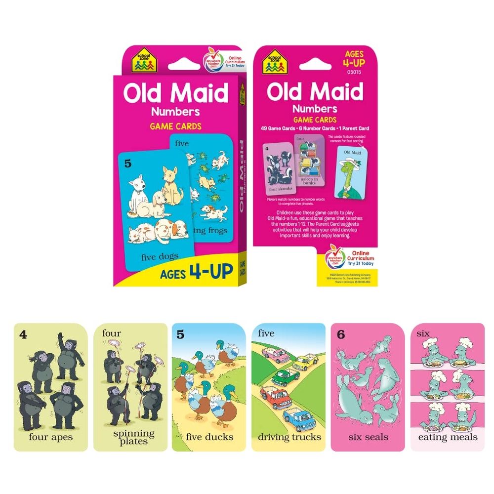 Preschool Flash Card 4-Pack