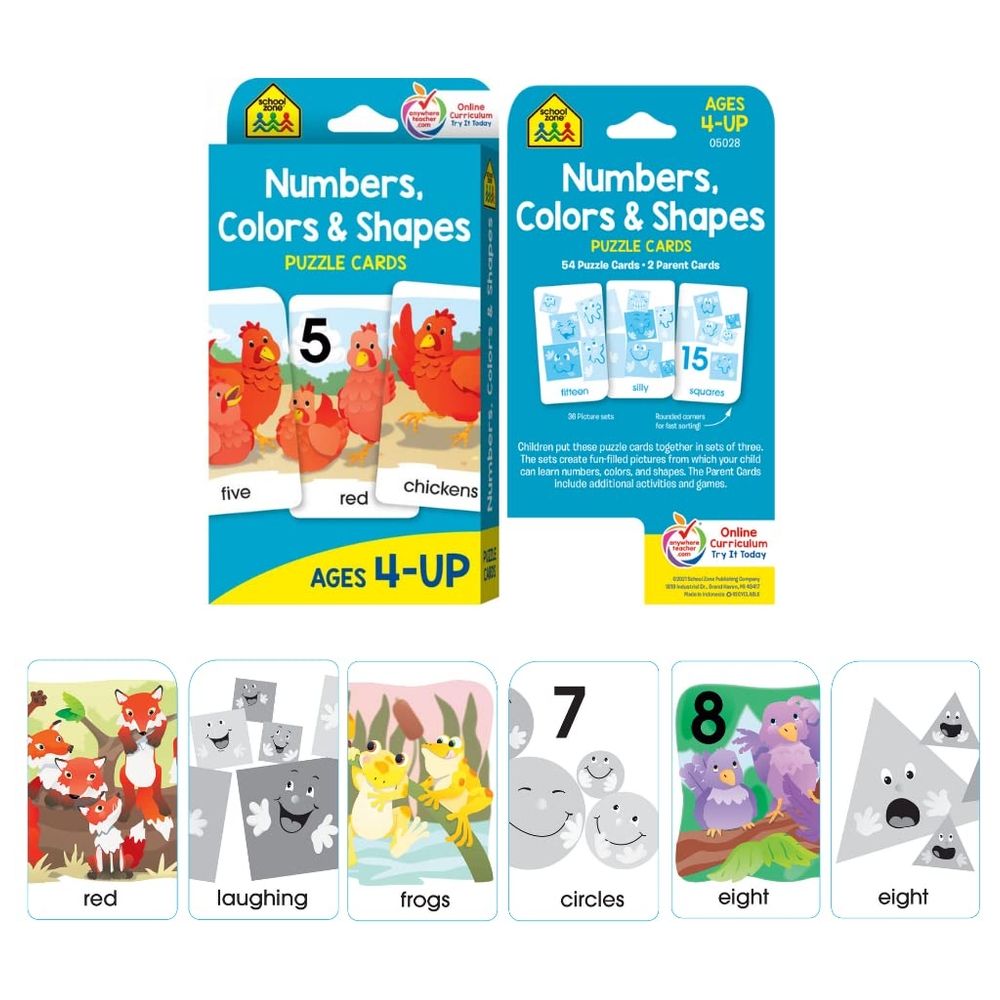 Preschool Flash Card 4-Pack