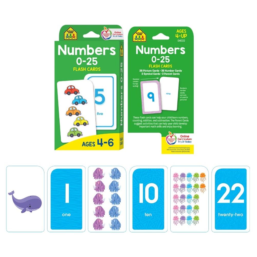 Preschool Flash Card 4-Pack