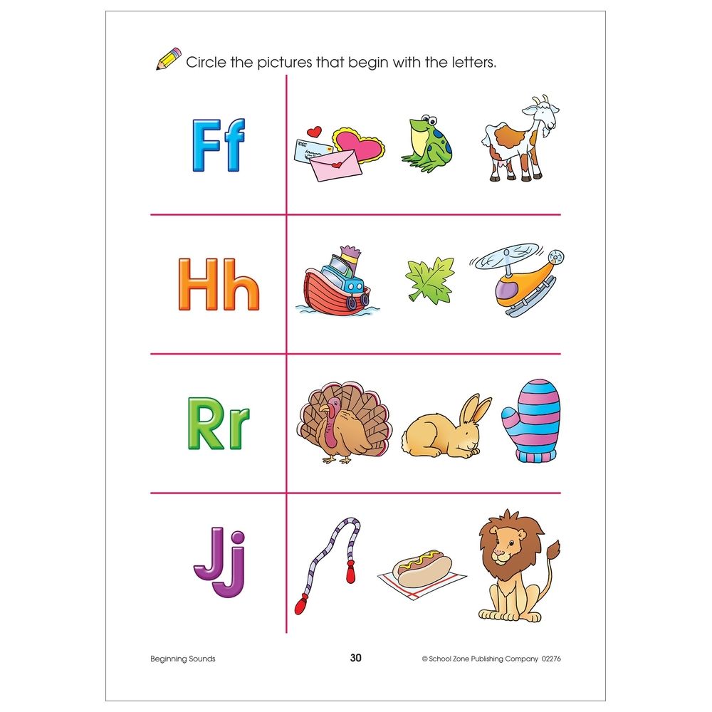 Beginning Sounds Deluxe Edition Workbook