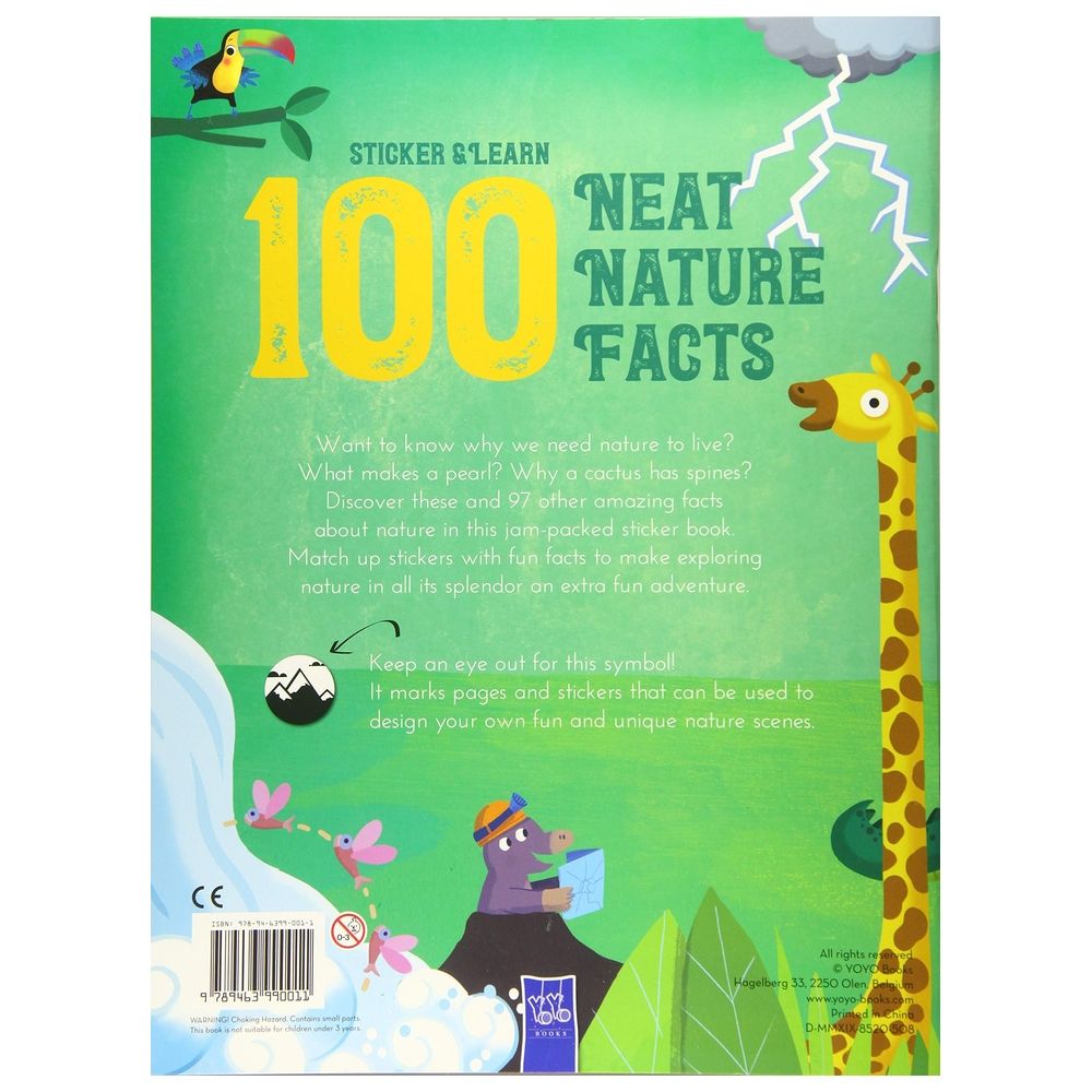  كتاب 100 neat nature facts stickers