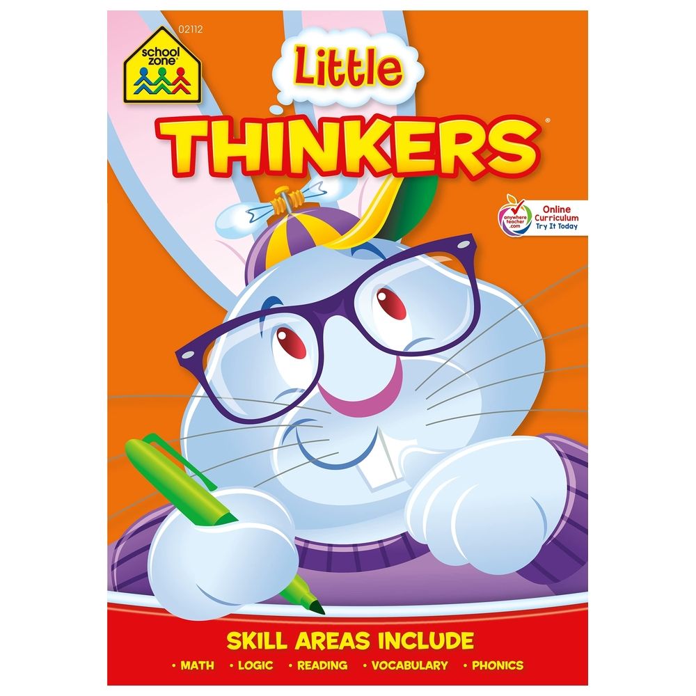  كتاب school zone - little thinkers first grade workbook - 32 pages