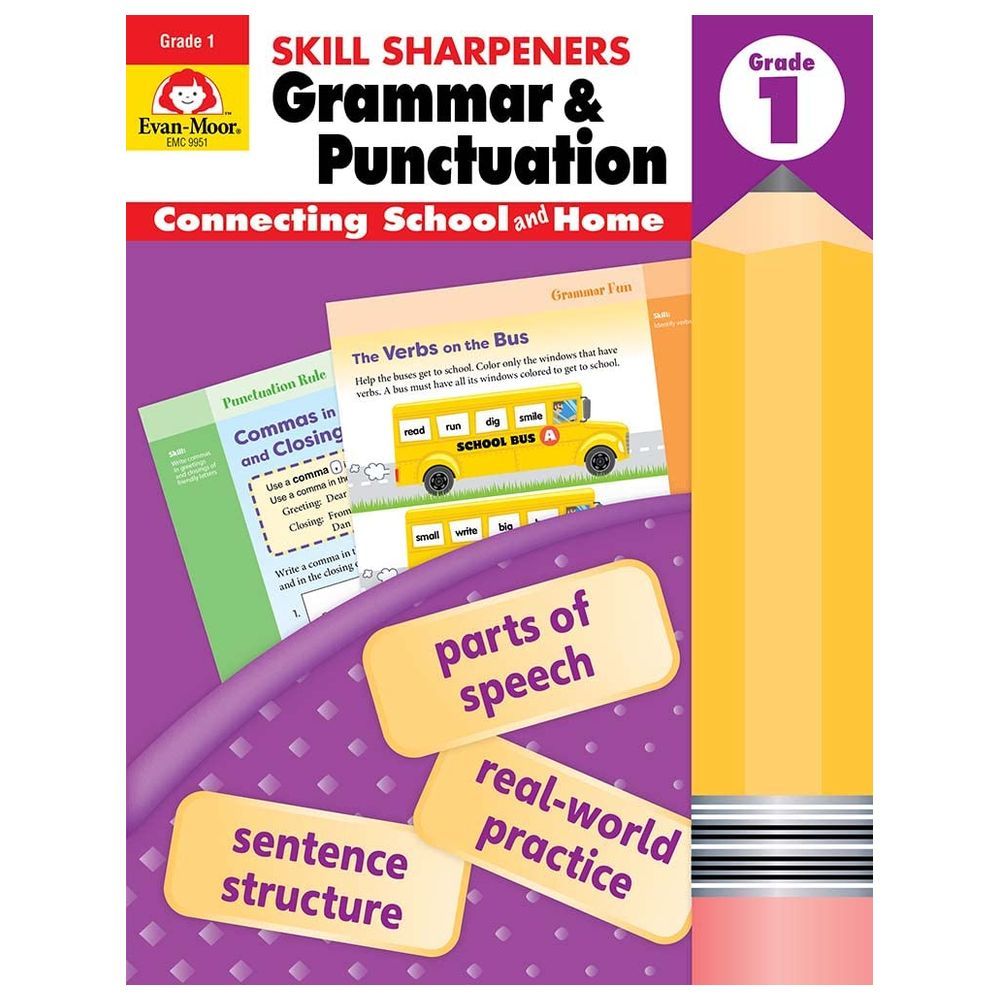  كتاب skill sharpeners grammar and punctuation: grade 1