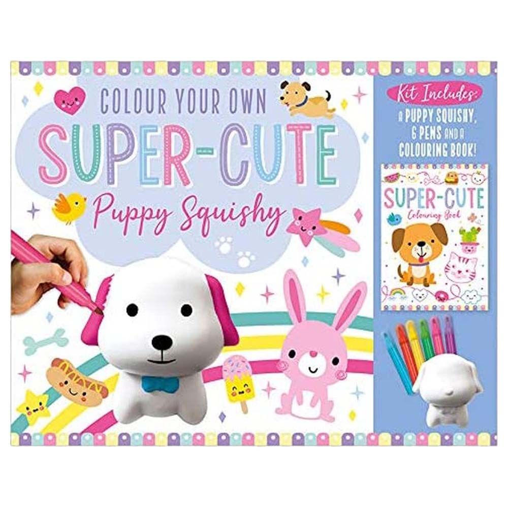  كتاب colour your own super-cute puppy squishy