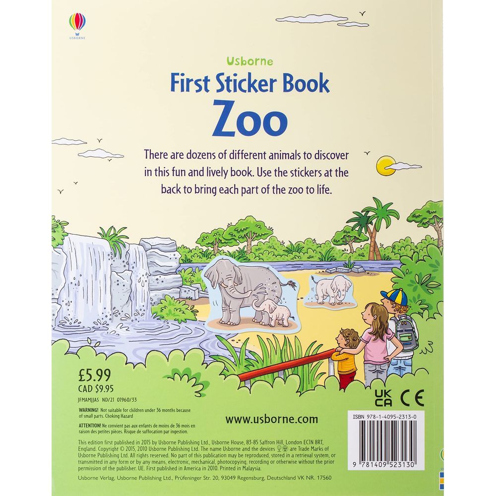 First Sticker Book Zoo