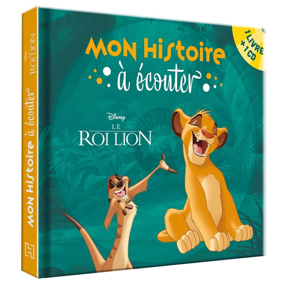  كتاب le roi lion - mon histoire a ecouter - livre cd - l'histoire du film - disney