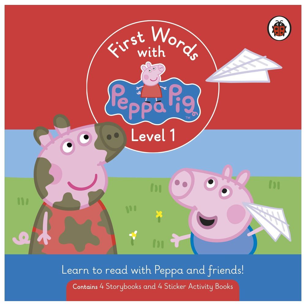  كتاب first words with peppa level 1: box set of 8 books