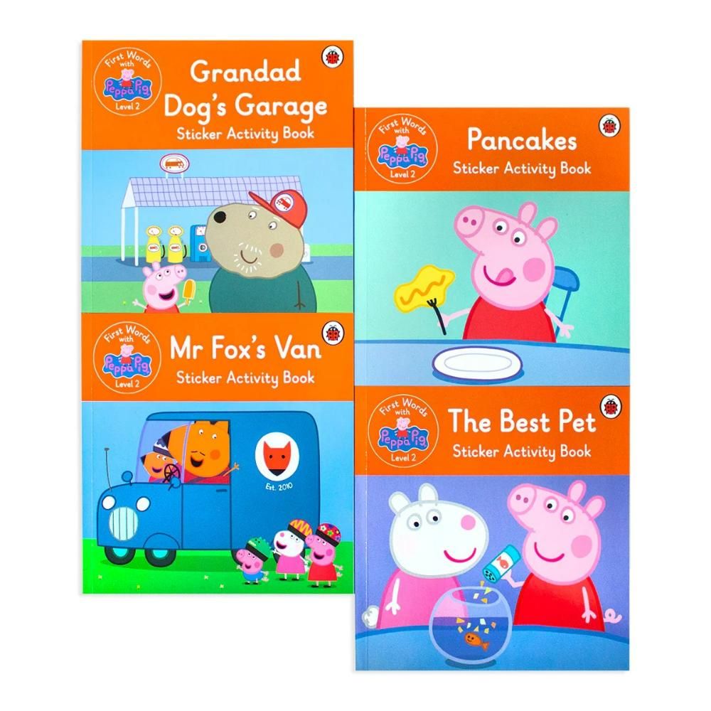  كتاب first words with peppa level 2: box set of 8 books