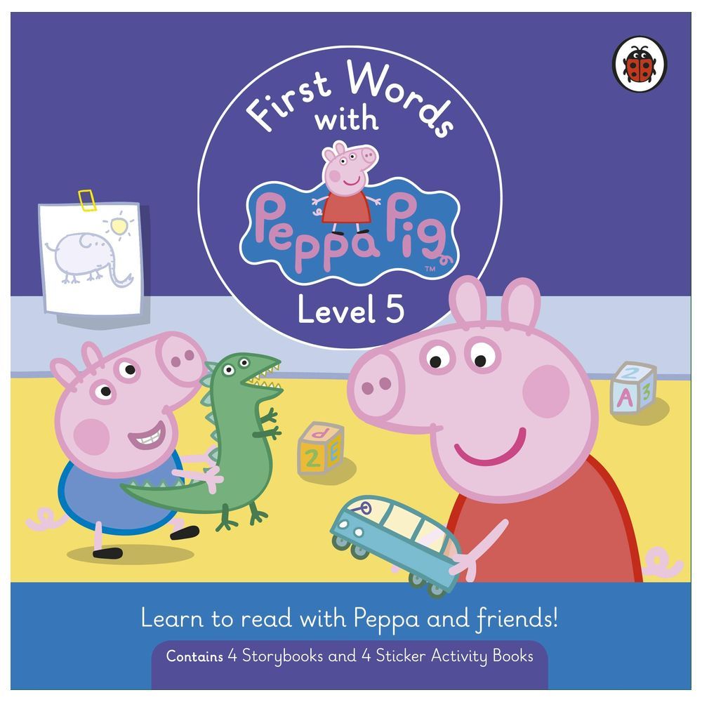  كتاب first words with peppa level 5: box set of 8 books