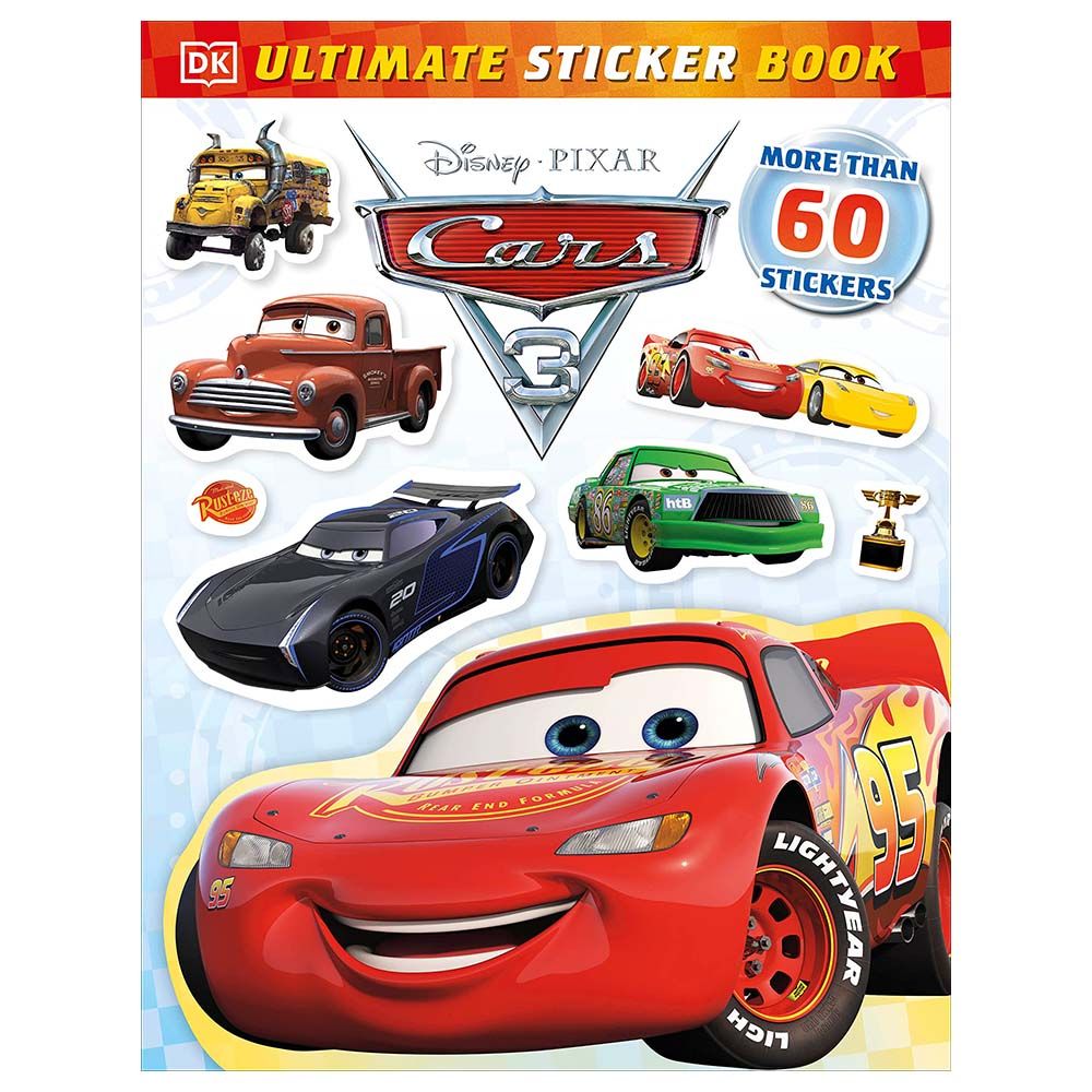 كتاب ملصقات Disney Pixar Cars 3 Ultimate Sticker Book