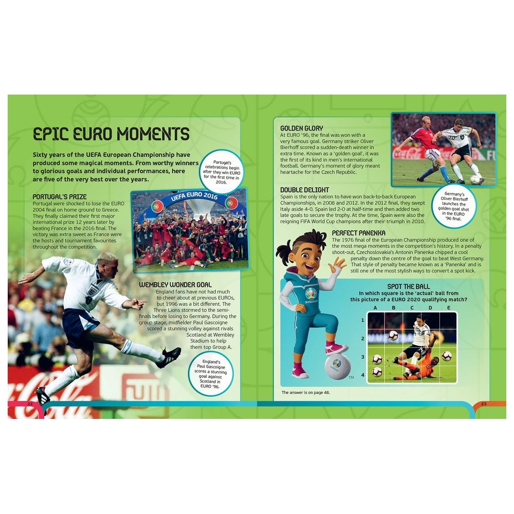  كتاب uefa euro 2020 kids' handbook