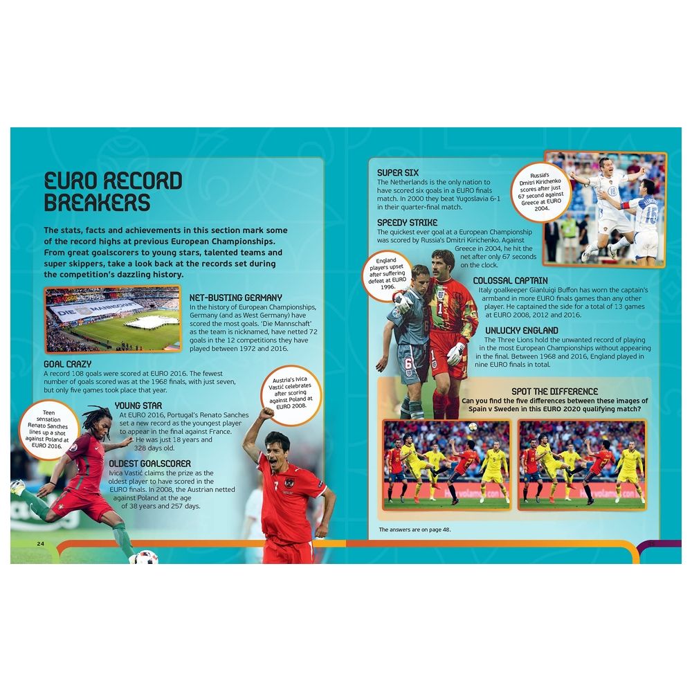  كتاب uefa euro 2020 kids' handbook