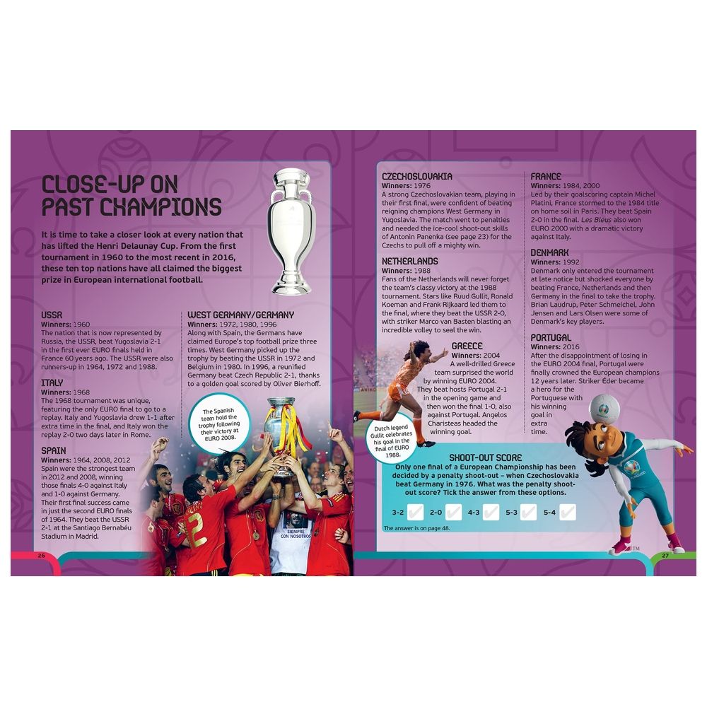  كتاب uefa euro 2020 kids' handbook