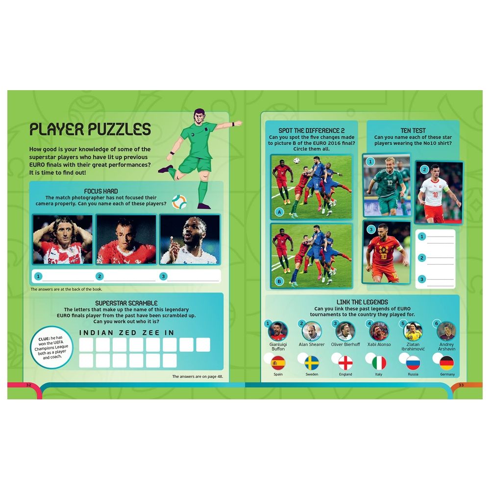  كتاب uefa euro 2020 kids' handbook