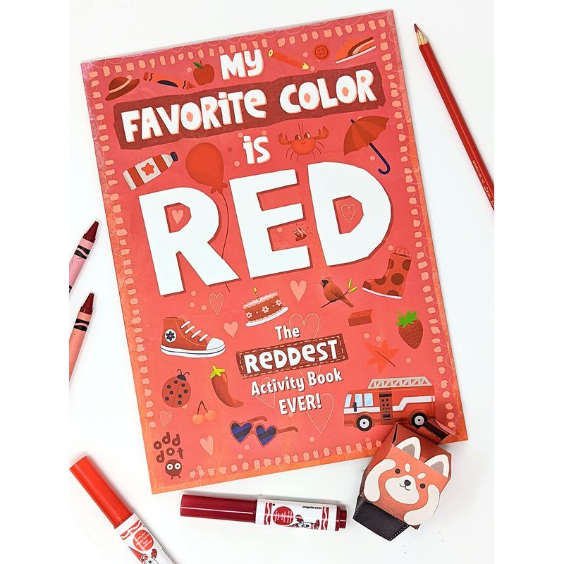 My Favorite Color Activity Book: Red