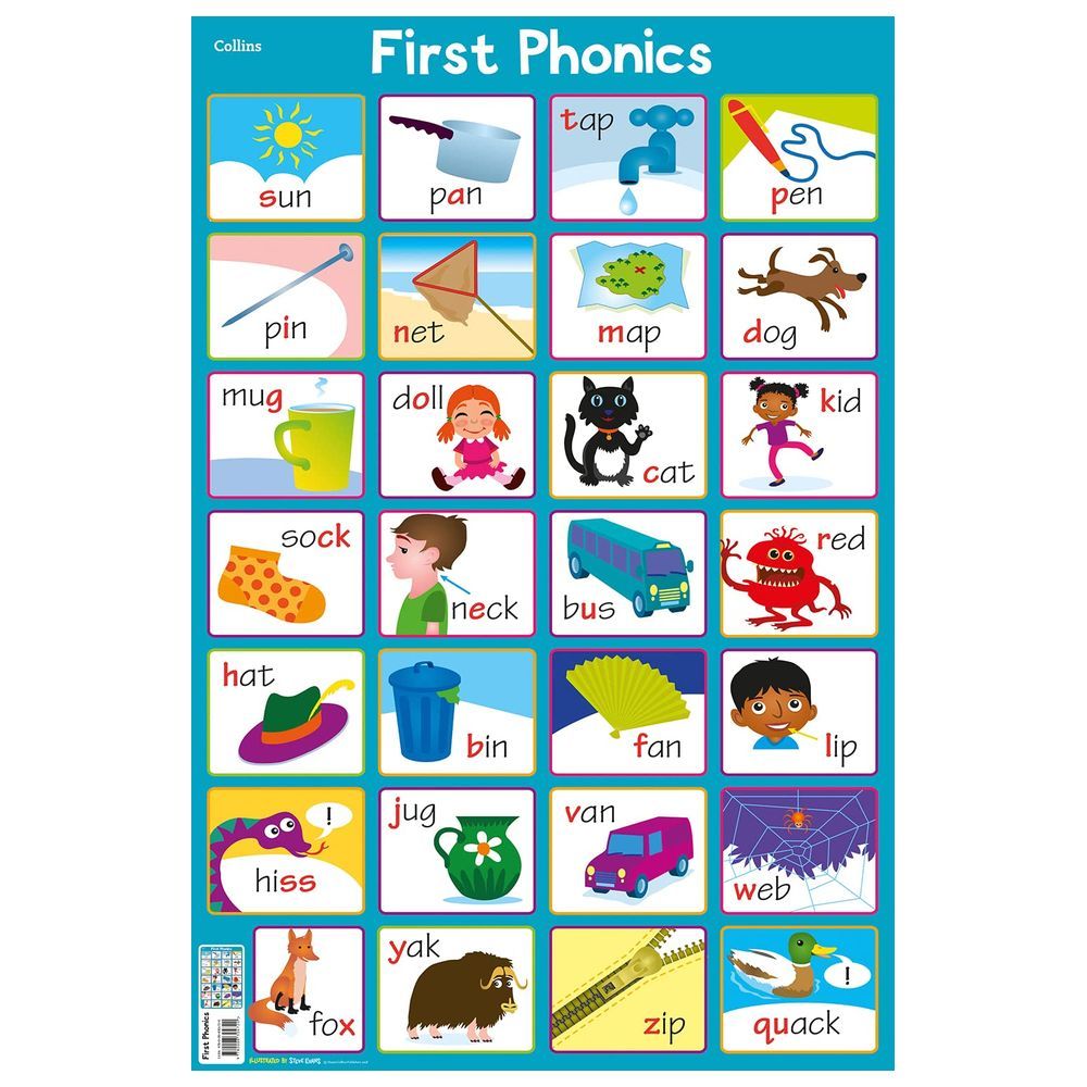 لوحة First Phonics Collins Children's Poster