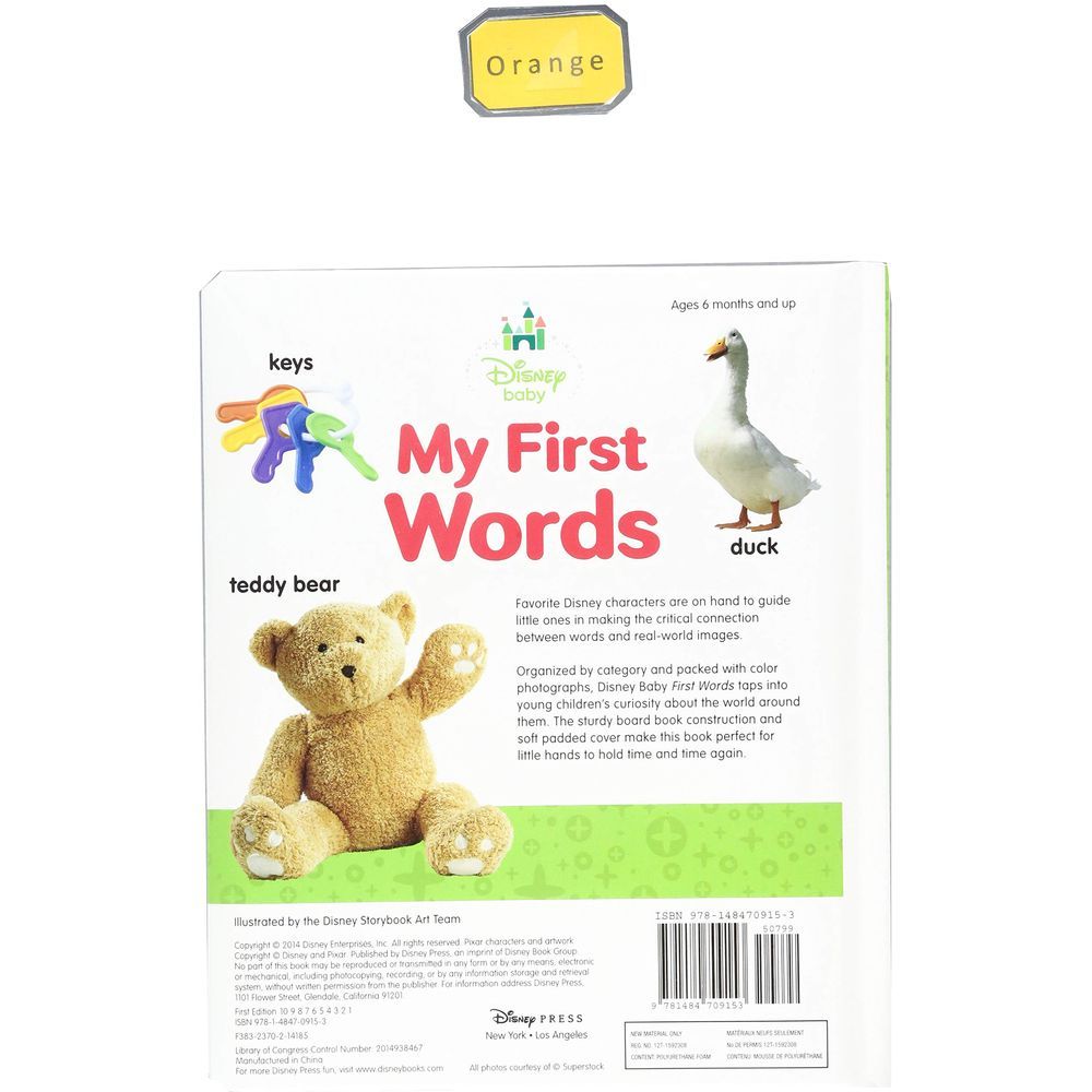  كتاب disney baby: my first words